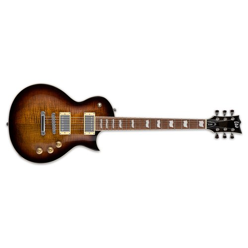 Chitarra elettrica Esp Ltd EC SERIES Ec 256Fm Dark brown sunburst