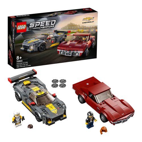 Costruzioni LEGO 76903 Speed Champion Chevrolet Corvette C8.R e 1968 C