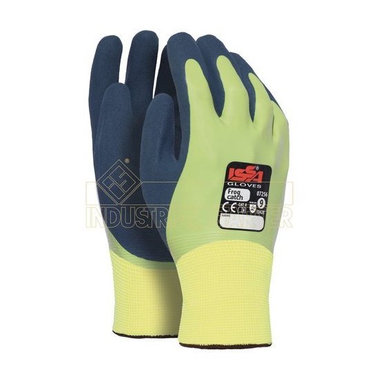 Guanti lavoro Issaline 0725610 FROG CATCH Lime e Blu