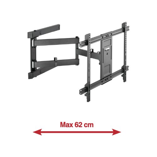 Supporto monitor parete Munari SP742 S LINE Orientabile Nero
