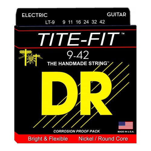 Muta corde chitarra elettrica DR LT 9 TITE FIT Light