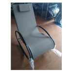 Amicasa - OLD M M Sedia a dondolo Amicasa .Sedia Dondolo Roma Taupe HJ-004