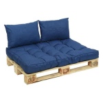 Illumax - Cuscino panca Illumax .Set Cuscini Per Pallet Blu Denim 9878455
