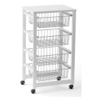 Carrello porta vivande Arredamenti Italia 515 GINGERONE Bianco