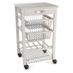 Carrello porta vivande Arredamenti Italia 540 ARTURO Bianco
