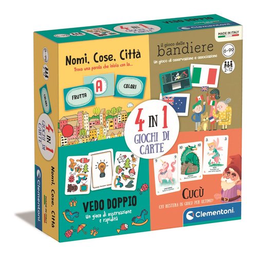 Carte da gioco Clementoni 16720 4 in 1