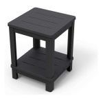 Allibert - Tavolino da esterno Allibert K252478K939KK PATIO Grafite
