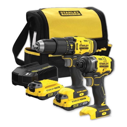 Set Stanley SFMCK465D2S FATMAX Trapano e Avvitatore Impulsi