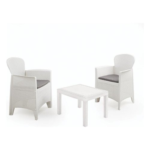 Set da esterno Ipae Progarden AKITA Bianco