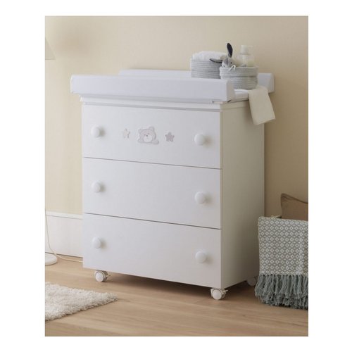 Bagnetto fasciatoio Pali 0533Teo TEO 3 cassetti Bianco