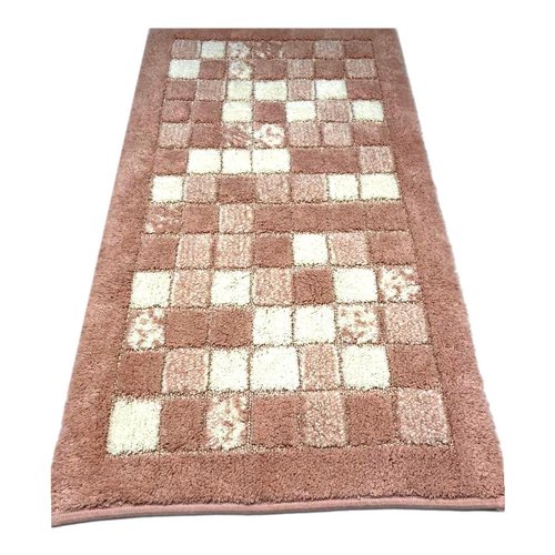 Tappeto bagno Quarzo Bianco 13647 MOSAICO Rosa