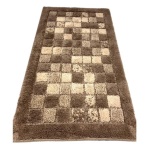 Tappeto bagno Quarzo Bianco 13630 MOSAICO Tortora