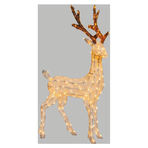Sagoma luminosa Natale Lotti 63891 Renna 3D Bianco