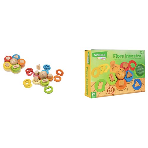 Costruzioni Globo 40886 SIR WOOD Fiore Incastro Assortito