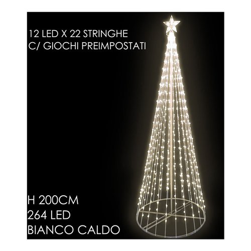 Sagoma albero Natale luminoso General Trade 450080 CONO Albero