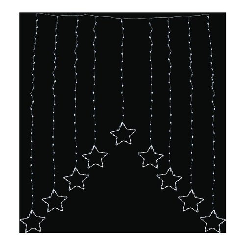 Tenda luminosa Natale Pre Qu' Italia D3423 Stelle Trasparente
