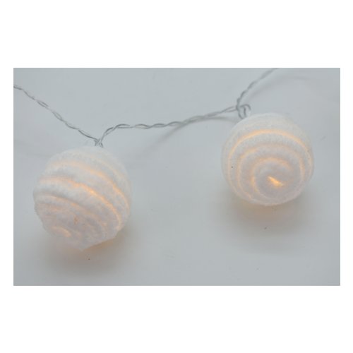 Pre Qu' Italia Sferette Led Pelliccia Filo luci Pre Qu' Italia D3691 Sferette Led Pelliccia Bianco