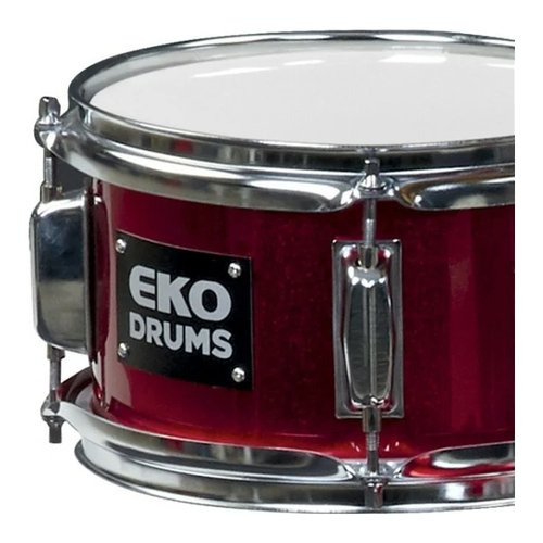 Batteria acustica Eko DRUMS Ed 200 Metallic red