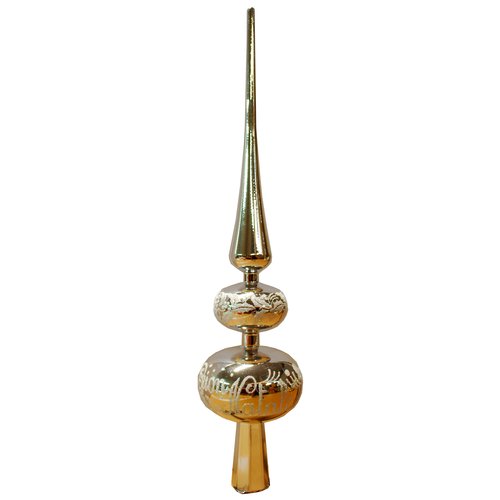 Puntale albero di natale Santa Claus PD273CR Crema