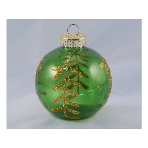 Pallina albero Santa Claus TE191600 Verde e Oro Assortito