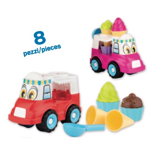 Set gioco sabbia Androni Giocattoli 6028 0000 Camion Gelato Happy Truc