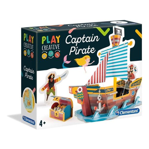 Creativo Clementoni 18553 PLAY CREATIVE Galeone Captain Pirate