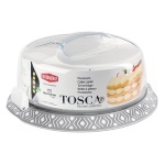 Porta torta Stefanplast 55852 TOSCA Con Coperchio Grigio