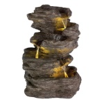 Fontana decorativa esterno con luce led Kaemingk 895783 Roccia Pietra 