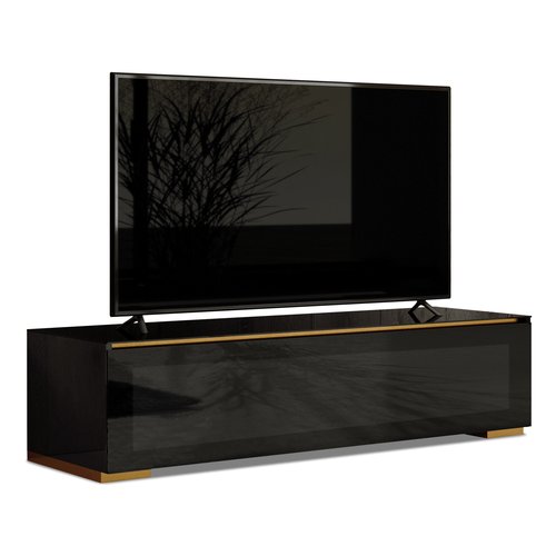Porta tv Munari GE 152 NE GENOVA Nero e Rame