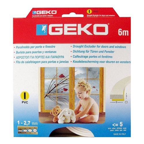 Paraspifferi Geko 1200 7 FLEX guarnizione adesiva profilo ad  I mt. 6 