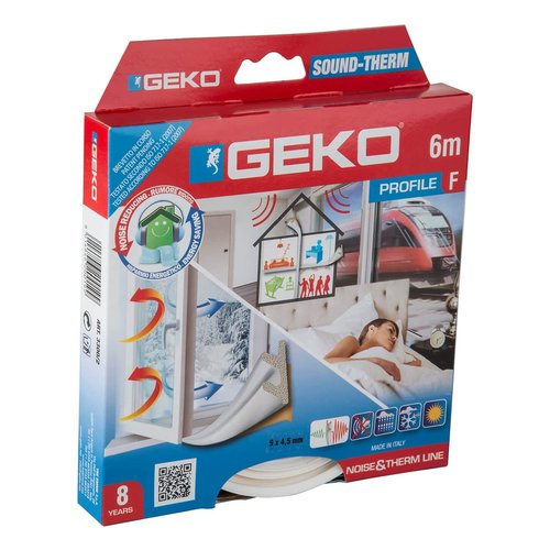 Paraspifferi Geko 3300 2 SOUND THERM guarnizione profilo ad  F Bianco