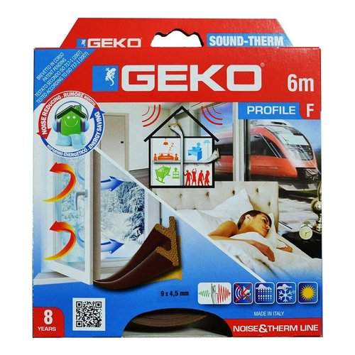 Paraspifferi Geko 3300 4 SOUND THERM guarnizione profilo ad  F Marrone