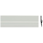 Geko - Paraspifferi Geko 1450 6 DOUBLE sottoporta rigido Bianco