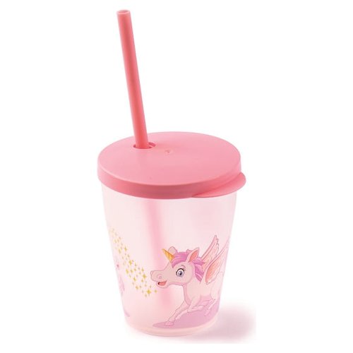 Bicchiere con cannuccia Snips 000853 Unicorno Rosa