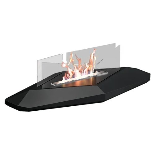Biocamino Tecno Air System BOSTON Da Tavolo Black
