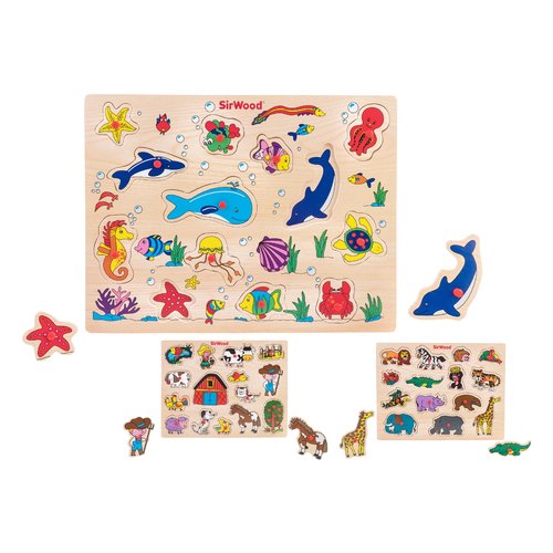 Puzzle Globo 41543 SIR WOOD Fantasy Assortito