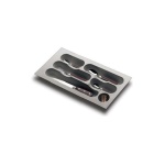 Gollinucci - Porta posate Gollinucci 6738MT DESIGN per cassetto 30 cm Grigio opaco