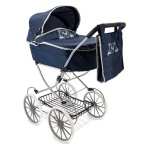 Teorema - Carrozzina giocattolo Teorema 74256 BABY TEO Classica con borsetta Blu