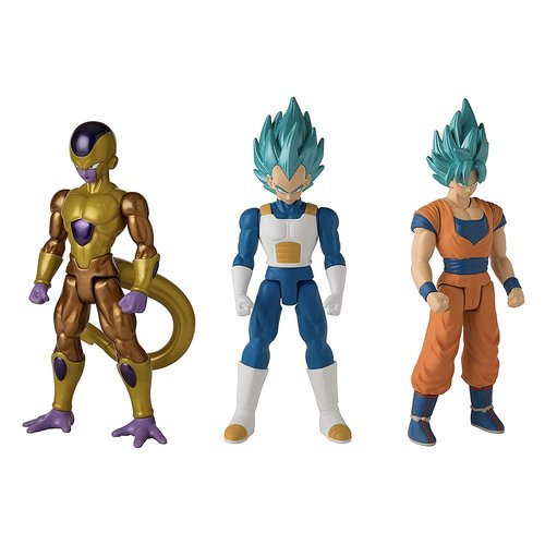 Bandai Limit Breaker Pack Vegeta, Super Saiyan Blue Goku e Frieza  Personaggio Bandai 37095 Dragon Ball Limit Breaker Pack Vegeta, Super