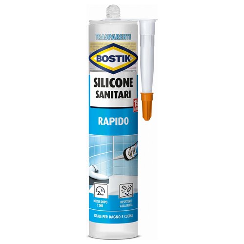 Silicone acetico Uhu Bostik D2417 Sanitari Trasparente