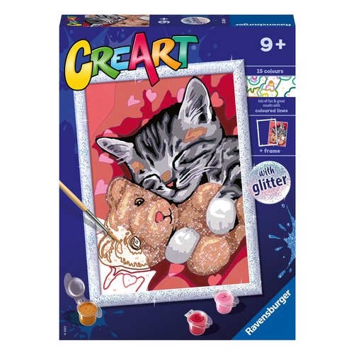 Creativo Ravensburger 20266 CREART Gattino e il Suo Orsetto