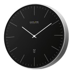 Orologio da parete Explore Scientific RAC1001 No Numbers Black e Silve