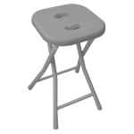 Gedy - Sgabello bagno Gedy C076 08 pieghevole Grigio