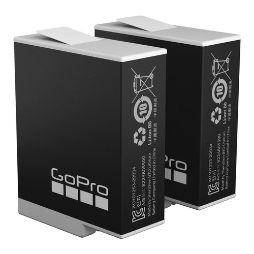 Batteria action cam Gopro ADBAT 211 ENDURO Twin Pack Black e Grey