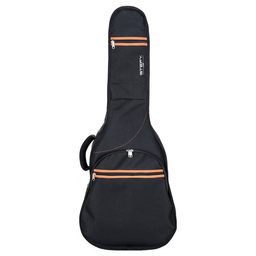 Custodia chitarra Stefy Line GB300 CL SERIE 300 Classica Black e Orang