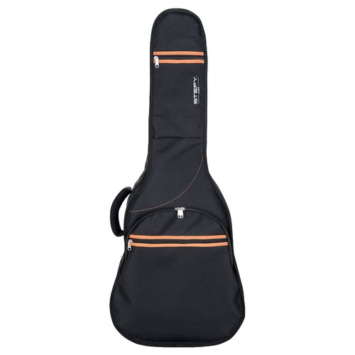 Custodia chitarra Stefy Line GB300 AC SERIE 300 Acustica Black e Orang