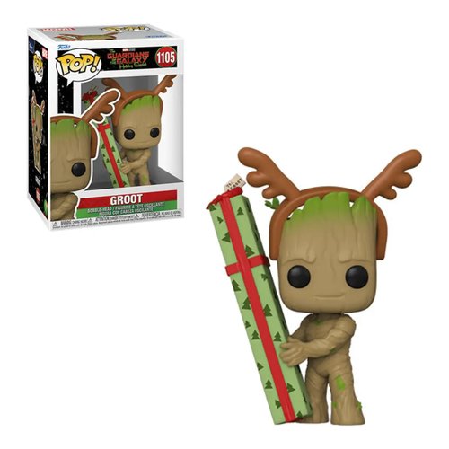 Funko Marvel GOTG Groot 1105 Personaggio collezione Funko 64332 POP HOLIDAYS Marvel GOTG Groot 1105