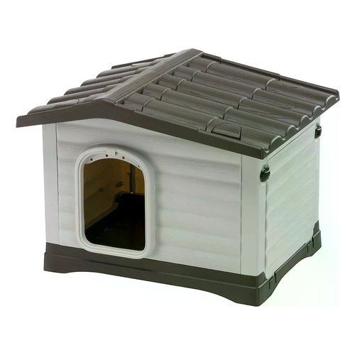 Cuccia esterno Ferplast 87252799 Dog Villa 60 Bianco e Nero