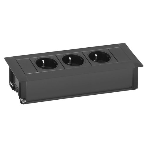 Multipresa mobile Evoline 159610019500 FRAMEDOCK Nero