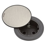 Evoline - Multipresa mobile Evoline 159280003900 ONE ad incasso con coperchio Ne